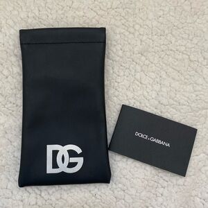 NWOT Dolce & Gabbana sunglasses pouch case black